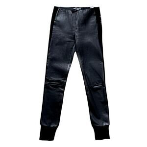 Vince Black Leather Pants | Size XS